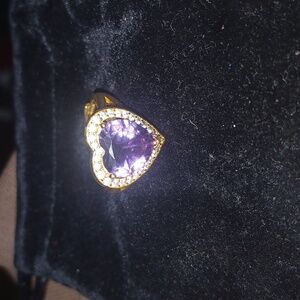 Women's amethyst ring size 7 adjustable